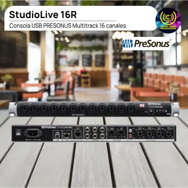 consola usb studiolive 16r presonus multitrack 16 canales