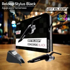 aguja para tornamesa reloop stylus black
