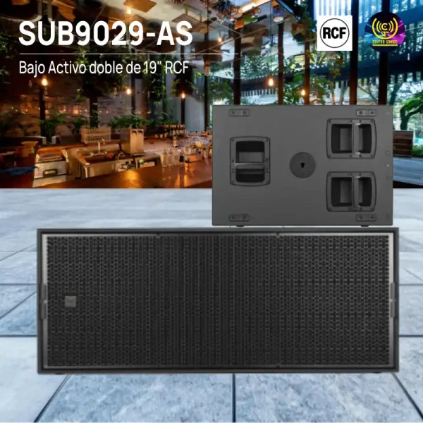 rcf sub9029 as bajo activo doble de 19''
