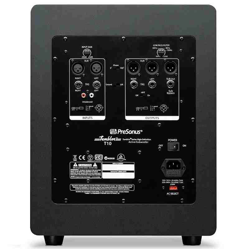 subwofer activo presonus temblor t10