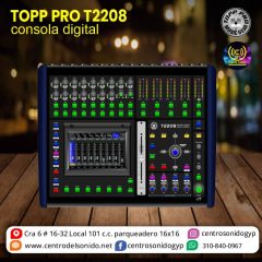 consola digital topp pro t2208