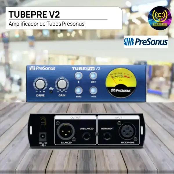 amplificador de tubos tubepre v2 presonus