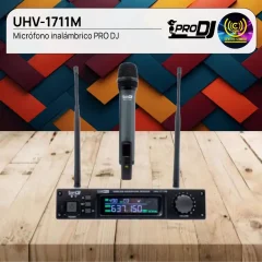 micrófono inalámbrico uhv 1711m pro dj