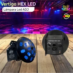 lámpara led vertigo hex led adj