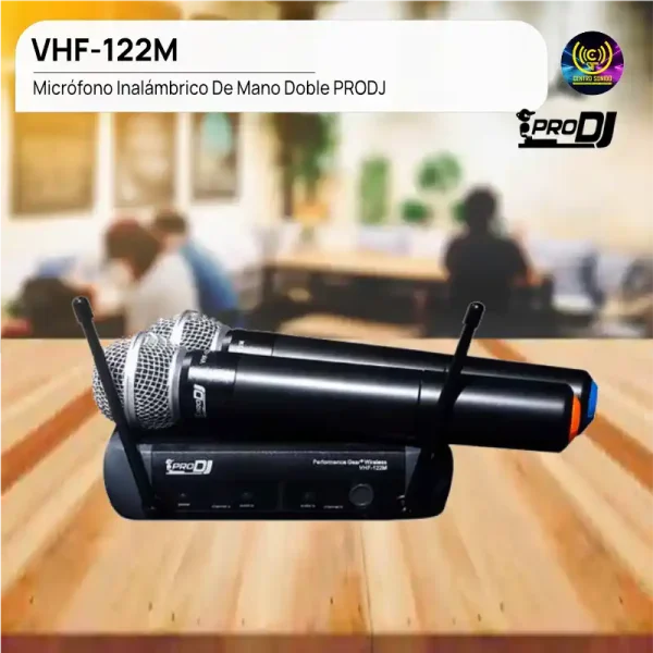 micrófono inalámbrico de mano doble vhf 122m prodj micrófono inalámbrico de mano doble vhf 122m prodj