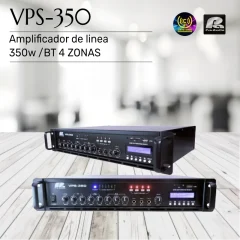vps 350 amplificador de linea pa pro audio 350w /bt 4 zonas