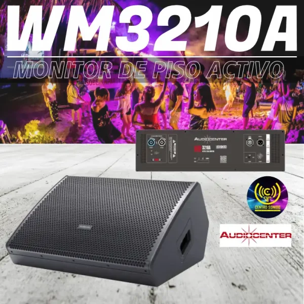 audiocenter wm3210a monitor activo controlado por dsp