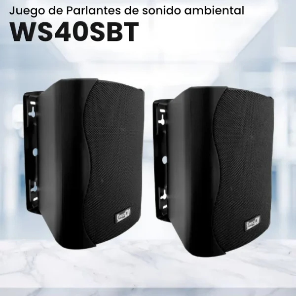 juego de parlantes de sonido ambiental pro dj ws40sbt