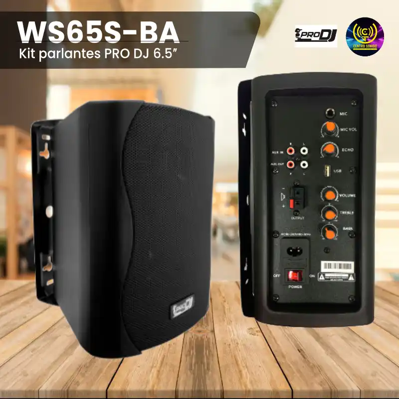 kit parlantes ws65s ba pro dj 6.5″