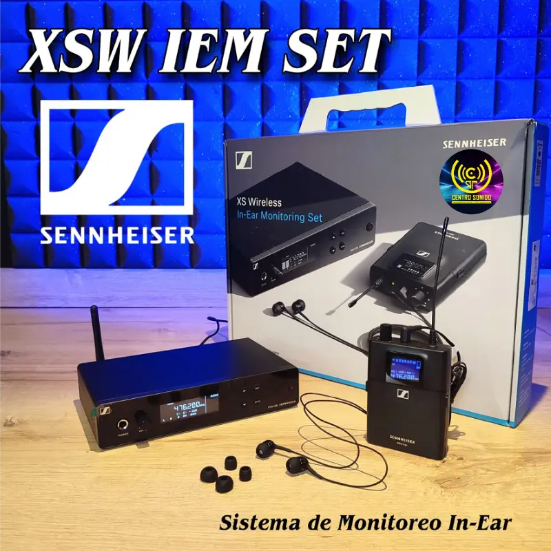 sistema de monitoreo sennheiser xswiem set