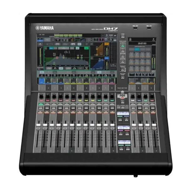 consola de mezcla digital compacta de 72 canales yamaha dm7