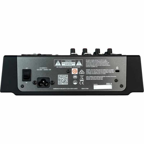 allen & heath zedi 8 mezclador híbrido compacto/interfaz usb
