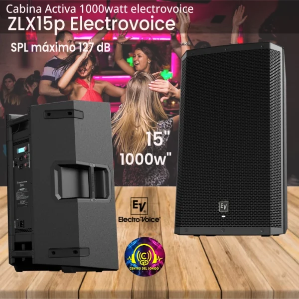 electro voice zlx15p g2 altavoz alimentado