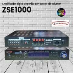 amplificador digital de sonido con control de volumen zse1000