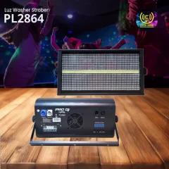 luz washer strober pro dj lighting pl2864