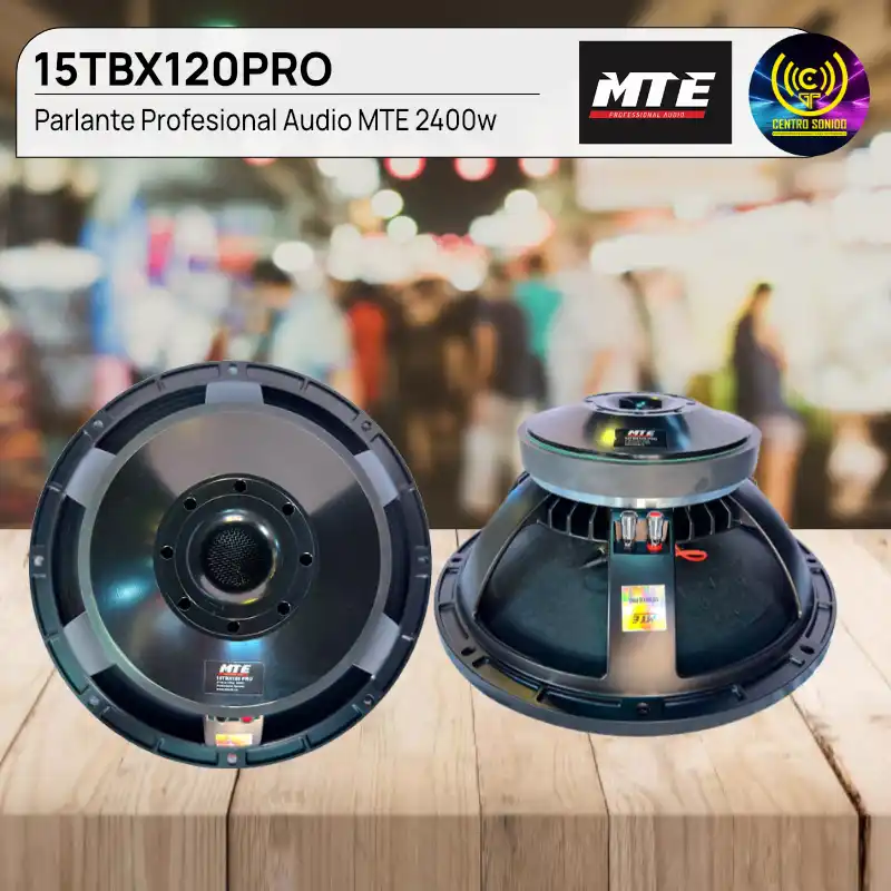 parlante mte 15tbx120pro 2400w