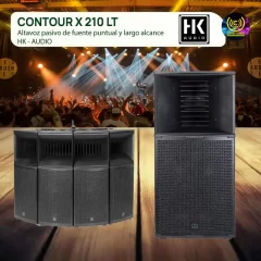 altavoz pasivo de fuente puntual y largo alcance hk audio contour x 210 lt