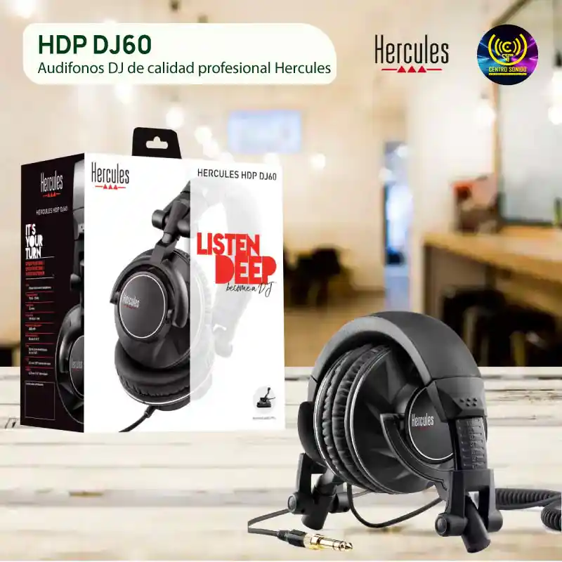 hercules hdp dj60 audifonos dj de calidad profesional