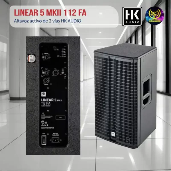 altavoz activo de 2 vías linear 5 mkii 112 fa