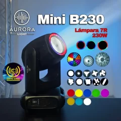 cabeza móvil mini b230 7r aurora