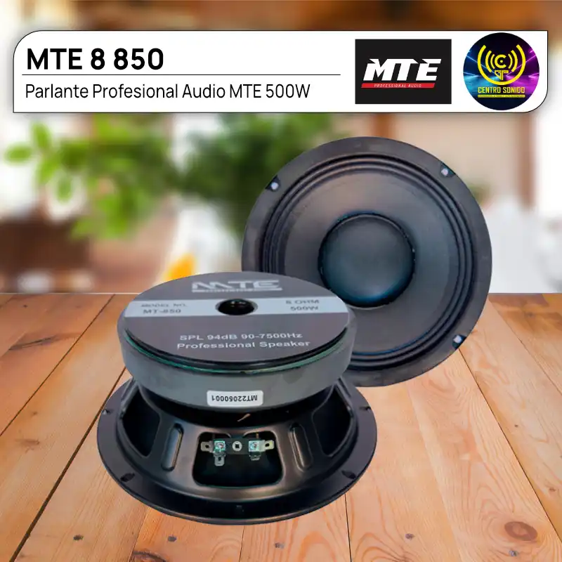 parlante mte 8 850 500w