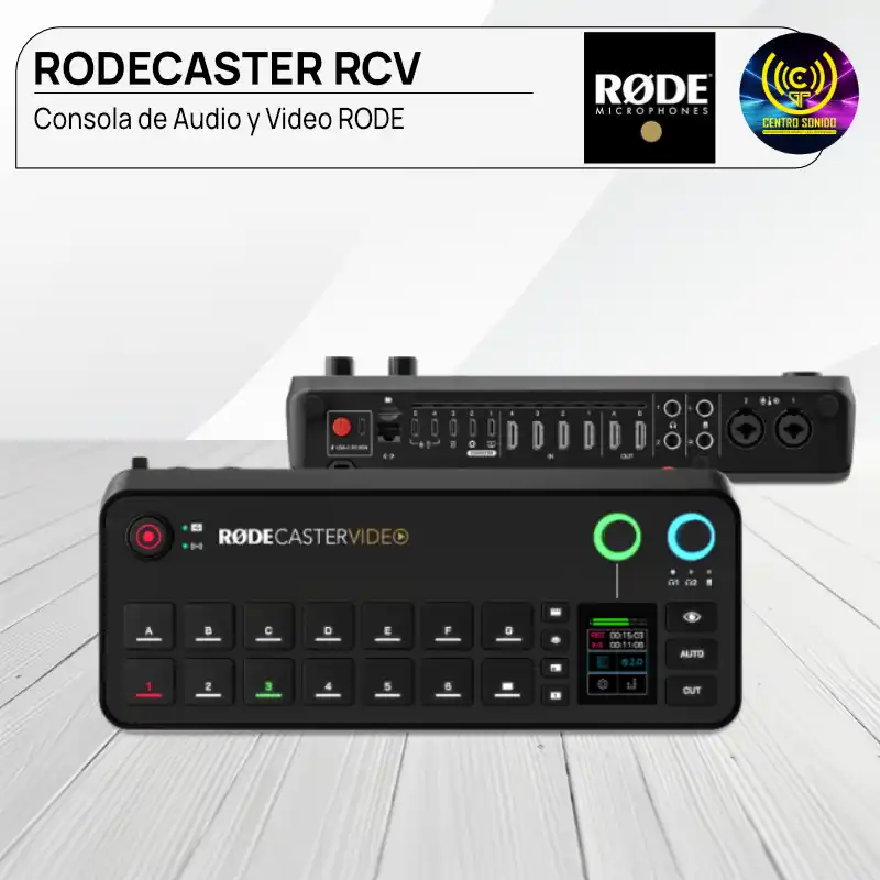 consola de audio y video rode rodecaster rcv