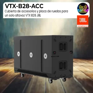 jbl vtx b28 acc cubierta de accesorios y placa de ruedas para un solo altavoz vtx b28