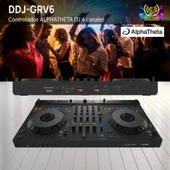 controlador ddj grv6 alphatheta dj 4 canales