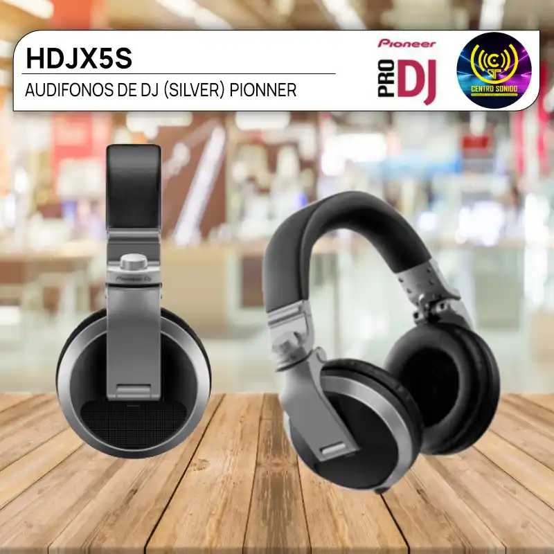 audifonos dj (silver) pioneer hdjx5s