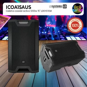 ld systems icoa15aus cabina coaxial activo 1200w 15″