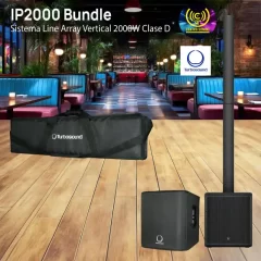 sistema line array vertical turbosound ip2000 bundle 2000w clase d