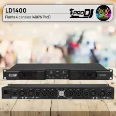 planta 4 canales 1400w ld1400 prodj