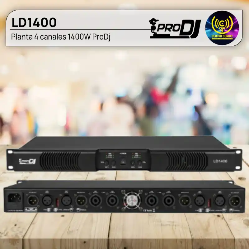 planta 4 canales 1400w ld1400 prodj
