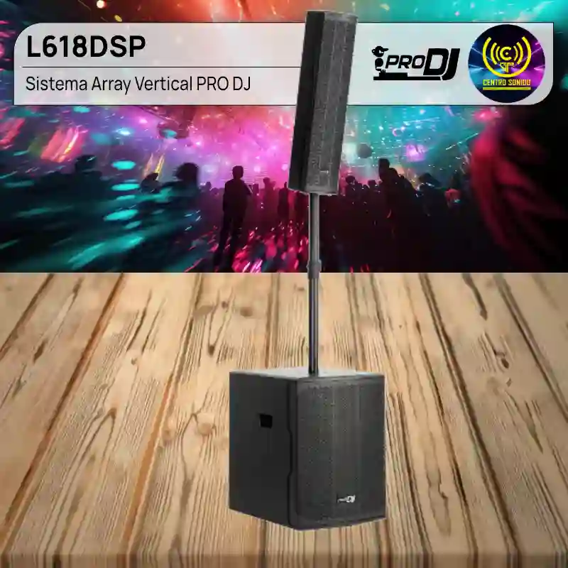 sistema array vertical pro dj l618dsp