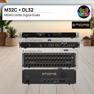 midas combo m32c + dl32 digital snake