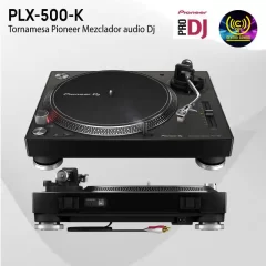 tornamesa pioneer plx 500 k mezclador audio dj