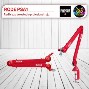 rode psa1+ red brazo de estudio profesional rojo