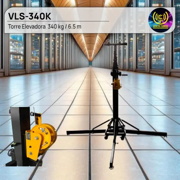 torre elevadora vento – 340 kg / 6.5 m vls 340k