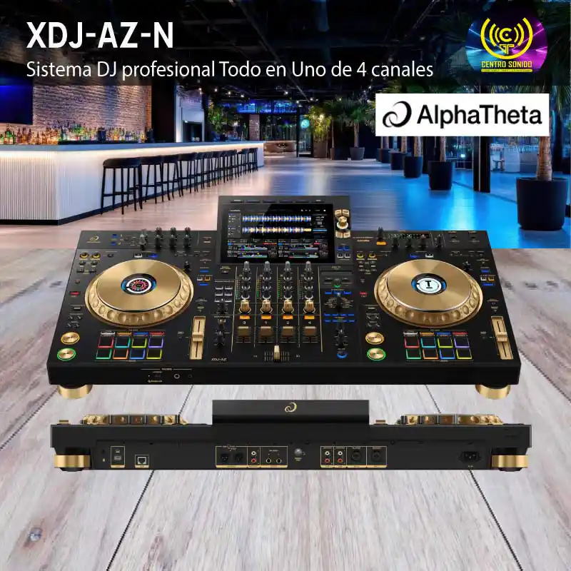 sistema dj profesional todo en uno de 4 canales xdj az n