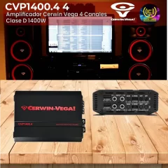amplificador cerwin vega cvp1400.4 4 canales clase d 1400w