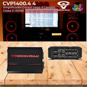 amplificador cerwin vega cvp1400.4 4 canales clase d 1400w