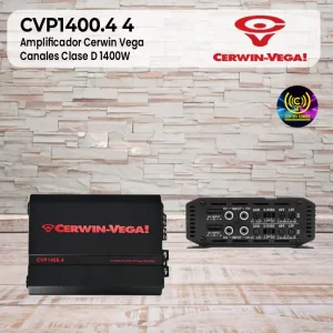 amplificador cerwin vega cvp1400.4 4 canales clase d 1400w
