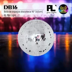 bola de espejos discoteca 16″ (40cm) db16 – pl pro light