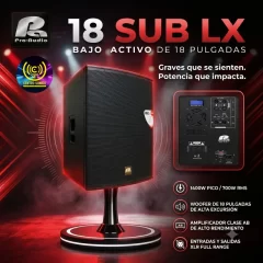 pro audio 18 sublx bajo activo de 18 pulgadas