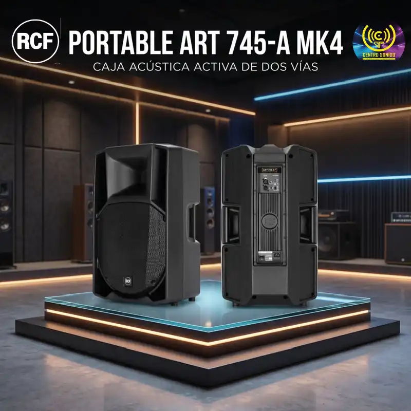 portable art 745 a mk4 caja acùstica activa de dos vìas