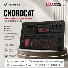 alphatheta chordcat – groovebox portátil 8 pistas para producción musical