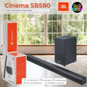 sistema de audio 3.1 cinema sb580 barra+bajo