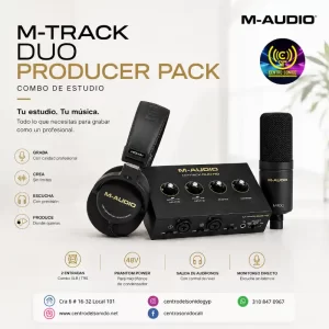 combo de estudio producer m audio m track duo