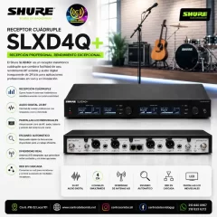 shure slxd4q += 57 receptor cuadruple